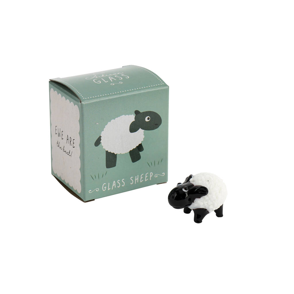 Glass Sheep Ornament - Image 2