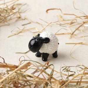 Glass Sheep Ornament